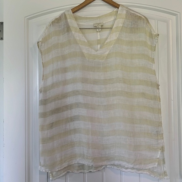 ST. TROPEZ WEST
100% LINEN tunic Beachy Top XL - Picture 1 of 4